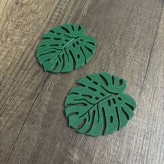 Yaprak Dekoratif Bardak Altlığı