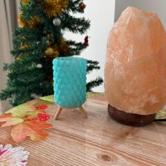 Desenli Ayaklı Masa Lambası